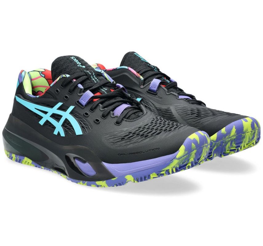 Padelio batai vyrams Asics Gel-Resolution X Padel - black/energy aqua